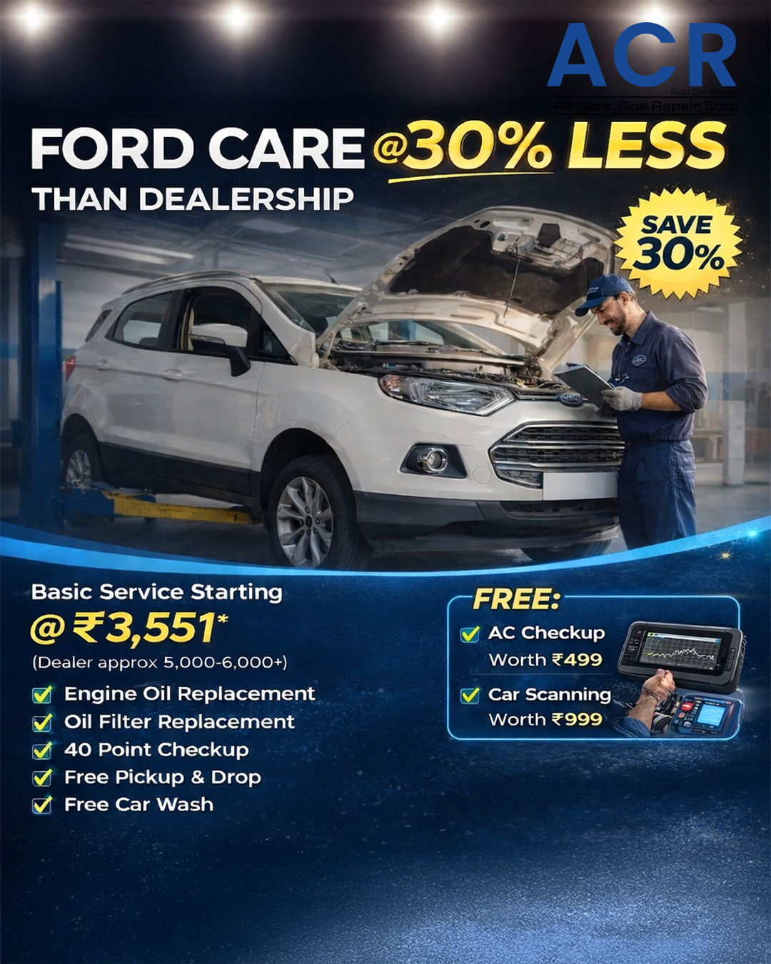 Ford Care 30% less